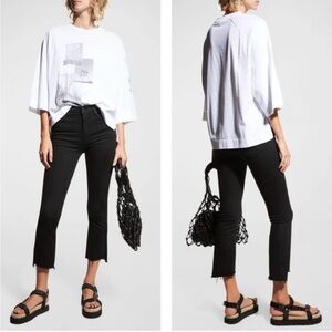 MOTHER Insider Crop Step Fray Wash Not Guilty Size 25